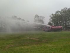 (มีคลิป)อบจ.แพร่ร่วมปภ.แพร่ดับร้อนให้ชาวบ้านโป่งศรี ส่วน จ.แพร่ประชุมคณะกรรมการส่วนอำนวยการศูนย์บัญชาการไฟป่า