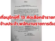 สำนักบริหารพื้นที่อนุรักษ์ที่ 13 คัดเลือกข้าราชการ ลูกจ้างประจำ และพนักงานราชการดีเด่น ประจำปี พ.ศ. 2564
