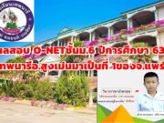 ผลสอบ O-NET ชั้นม.6 ปีการศึกษา 2563 โรงเรียนเทพนารี อ.สูงเม่น มาเป็นที่ 1 ของจ.แพร่