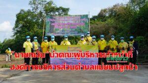 นายกเงินนำคณะผู้บริหาร-เจ้าหน้าที่องค์การบริหารส่วนตำบลแม่ยมปลูกป่า