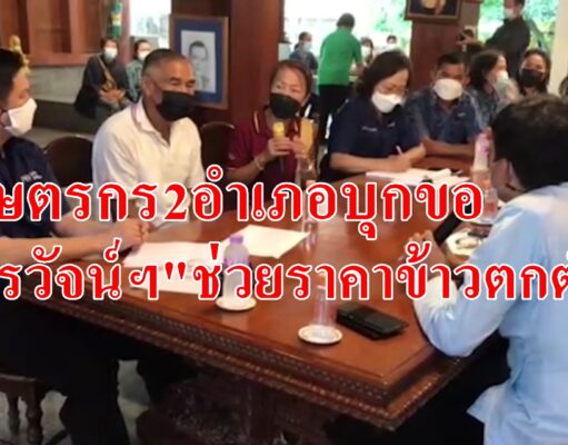 (มีคลิป)เกษตรกร2อำเภอบุกขอ“วรวัจน์ฯ”ช่วยราคาข้าวตกต่ำ
