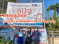 พช.อ.สูงเม่น รุกงานประชาสัมพันธ์การจัดเก็บข้อมูล จปฐ. ประจำปี2565 ด้วย Smart Phone