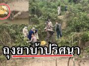 (มีคลิป) คนงานตัดไม้ชลประทานพบถุงยาบ้าปริศนา ลอยในคลองชลประทานฝั่งขวา บ้านผาสุกม.11 โร่แจ้งเจ้าหน้าที่ตรวจสอบด่วน