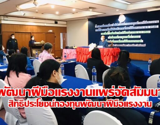 พัฒนาฝีมือแรงงานแพร่ จัดสัมมนา สิทธิประโยชน์จากกองทุนพัฒนาฝีมือแรงงาน ภายใต้พระราชบัญญัติส่งเสริมการพัฒนาฝีมือแรงงาน