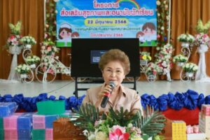 รองดารณี รองนายกเทศมนตรีเมืองแพร่ เป็นประธานเปิดโครงการส่งเสริมสุขภาพและอนามัยนักเรียน โรงเรียนเทศบาลวัดชัยมงคล