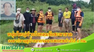 (มีคลิป) หนุ่มใหญ่ป่วยโรคลมชักชะตาขาดลงหาปลาฤดูน้ำหลากจมหายพบเป็นศพห่างไป 3 กม.