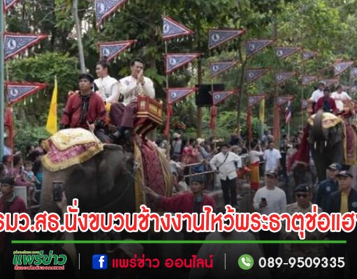 (มีคลิป)ประชาชนหลั่งไหลร่วมงานประเพณีไหว้พระธาตุช่อแฮฯจัดยิ่งใหญ่ รมว.สธ.ประธานนั่งขบวนช้าง