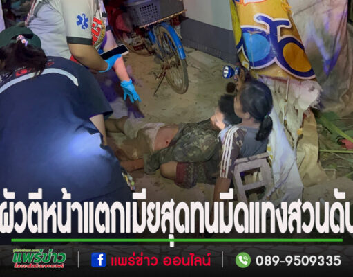 (มีคลิป)ผัวคว้าเศษเตาอังโล่ตีหน้าแตกเมียสุดทนมีดแทงสวนดับ