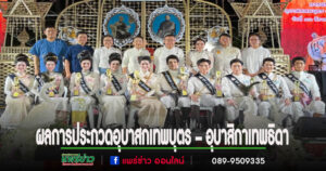 ผลการประกวดอุบาสกเทพบุตร – อุบาสิกาเทพธิดา งานประเพณีไหว้พระธาตุช่อแฮฯ
