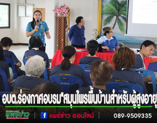 รร.ผู้สูงอายุอบต.ร่องกาศ รุ่นที่ 1 ครั้งที่ 4 จัดกิจกรรม“3 มิติสุขภาพ”ฐานที่ 2 สมุนไพรพื้นบ้าน