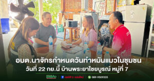 อบต.นาจักรวางแผนดำเนินโครงการทำหมันแมวในชุมชน