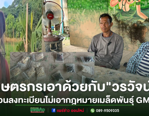 (มีคลิป)เกษตรกรชาวแพร่เอาด้วยกับสส.”วรวัจน์”ชวนลงทะเบียนไม่เอากฎหมายเมล็ดพันธุ์ GMO