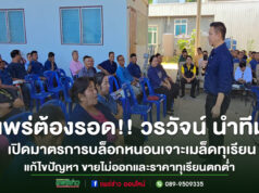 (มีคลิป)แพร่ต้องรอด!!วรวัจน์ สส.แพร่เปิดมาตราการบล๊อคหนอนเจาะเมล็ดทุเรียนเพื่อแก้ไขปัญหาขายไม่ออกและราคาทุเรียนตกต่ำมากในปีที่ผ่านมา