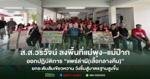 วรวัจน์ สส.แพร่เขต 3 ลงพื้นที่แม่พุง–แม่ป้าก ยกระดับคุณภาพส้มเขียวหวาน พร้อมเปิดปฏิบัติการ “แพร่ล่าผี(เสื้อกลางคืน)”