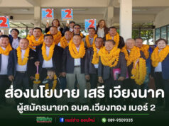 ส่องนโยบาย นายเสรี เวียงนาค ผู้สมัครนายก อบต.เวียงทอง เบอร์ 2