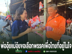 ผู้สมัครสส.เขต 1 เบอร์ 2 พรรคเพื่อไทย”ยุ้ย”ภูวษา สินธุวงศ์ลงพื้นที่หาเสียงแนะนำตัวเองที่กาดมุ้งทองได้รับการตอบรับจากพ่ออุ้ยแม่อุ้ยอย่างอบอุ่น