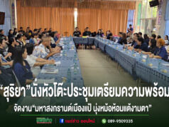 “นายกสุริยา”นั่งหัวโต๊ะประชุมเตรียมจัดงาน“มหาสงกรานต์เมืองแป้ นุ่งหม้อห้อมแต้งามตา”ประจำปี 2569