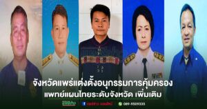 จ.แพร่แต่งตั้งอนุกรรมการคุ้มครองและส่งเสริมภูมิปัญญาการแพทย์แผนไทยระดับจังหวัด เพิ่มเติม ตามคำสั่งที่ 378/2569