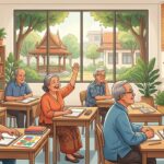 Thai elderly classroom