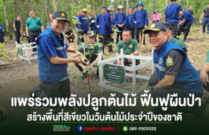 (มีคลิป)แพร่รวมพลังปลูกต้นไม้ ฟื้นฟูผืนป่าสร้างพื้นที่สีเขียวเนื่องในวันต้นไม้ประจำปีของชาติ 2569