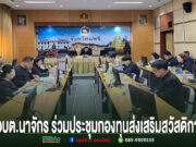 อบต.นาจักร ร่วมประชุมคณะอนุกรรมการกองทุนส่งเสริมการจัดการสวัสดิการสังคมจังหวัดแพร่ พร้อมนำเสนอผลงานอนุรักษ์ศิลปวัฒนธรรมท้องถิ่น การประชุมของ อบต.นาจักร ร่วมกับกองทุนส่งเสริมสวัสดิการ ในห้องประชุมที่มีผู้เข้าร่วมหลากหลายท่าน